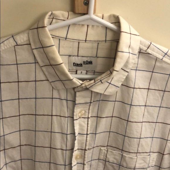 Frank and oak white pattern shirt - Picture 2 of 3